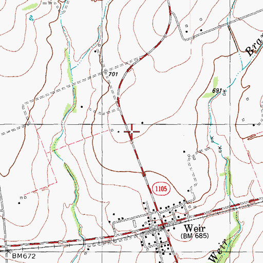 Topographic Map of Georgetown First Responders, TX