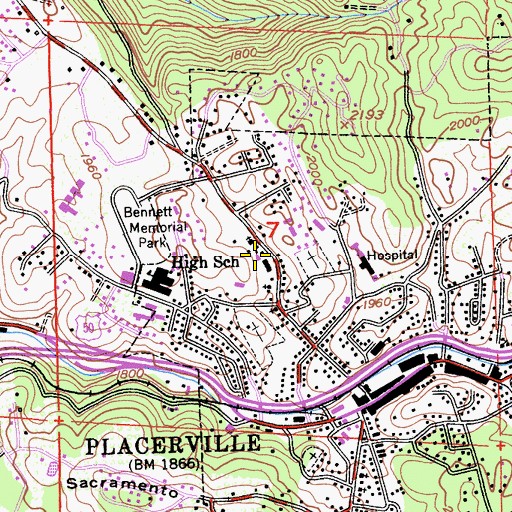 Topographic Map of The Gates Recovery Foundation, CA