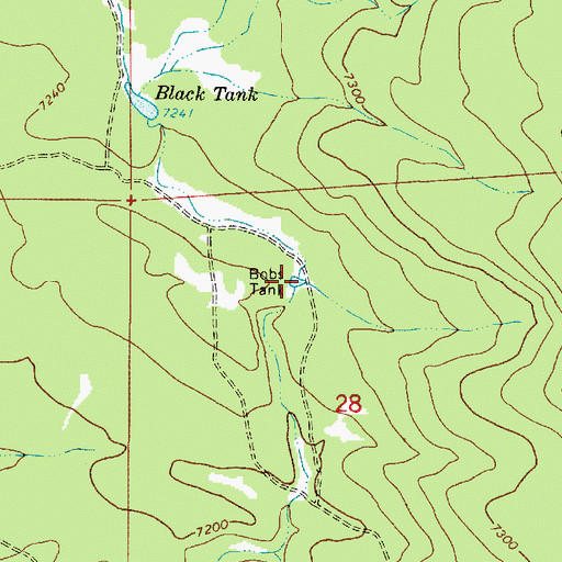 Topographic Map of Bobs Tank, AZ