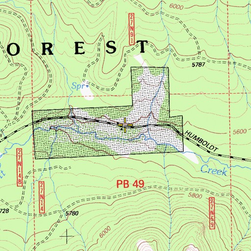 Topographic Map of Ruffa Ranch, CA