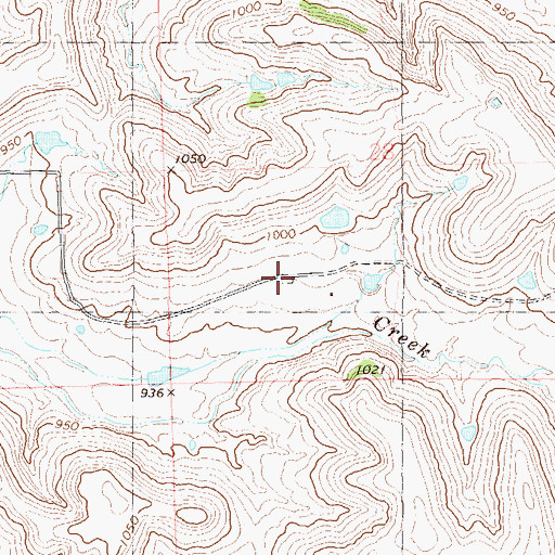 Topographic Map of Little Chief Rural Fire Company, OK