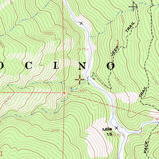 Topographic Map of Salmon Creek, CA