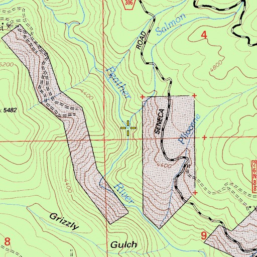 Topographic Map of Salmon Creek, CA