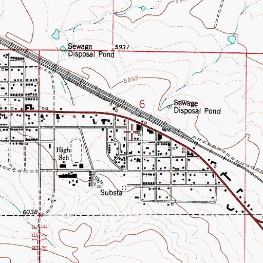 Topographic Map of Vaughn Ambulance Service, NM