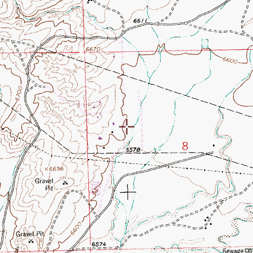 Topographic Map of White Cliffs Volunteer Fire Department, NM
