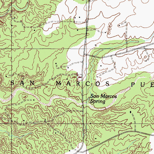 Topographic Map of Santa Fe County Volunteer Fire Turquoise Trail District Station 2, NM