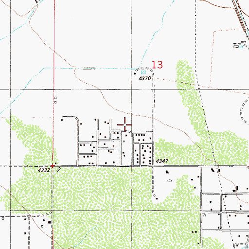 Topographic Map of Dungan Volunteer Fire Department Station 1 Headquarters, NM