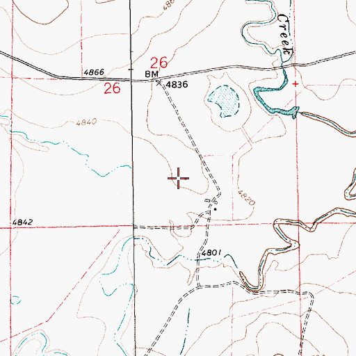 Topographic Map of Rosebud Fire and Rescue Station 2, NM