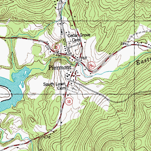 Topographic Map of Piermont First Aid Stabilization Team Squad, NH