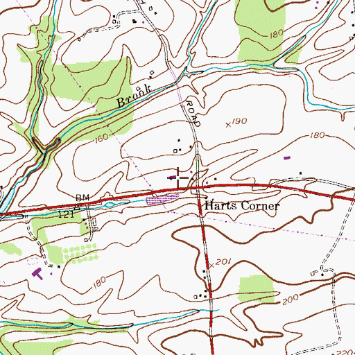 Topographic Map of Hopewell Valley Emergency Services, NJ