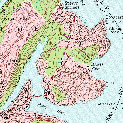 Topographic Map of Hopatcong Ambulance Squad, NJ