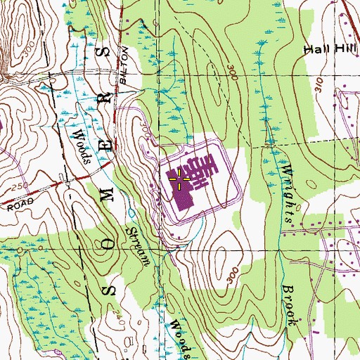 Topographic Map of Connecticut Department of Corrections Hospital, CT