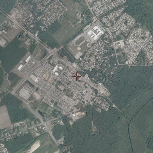 Aerial/Satellite Image of Virginia Beach Volunteer Emergency Medical Services Station 5 Courthouse Station, VA