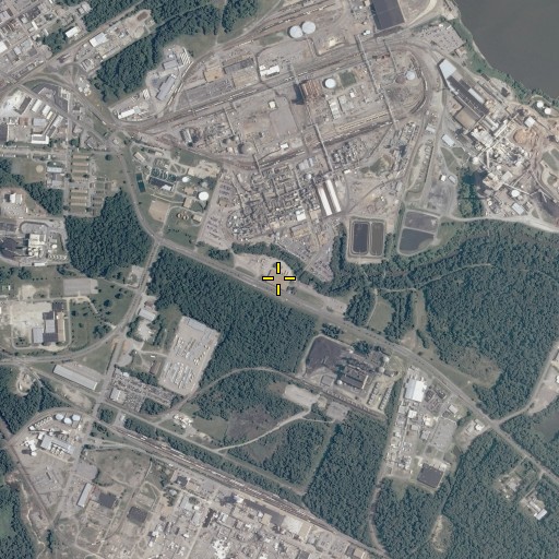 Aerial/Satellite Image of Honeywell International Hopewell Plant Fire Station, VA