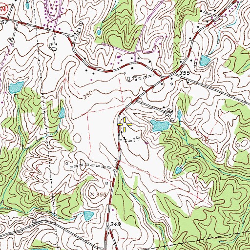 Topographic Map of Spotsylvania County Fire and Rescue Station 10, VA