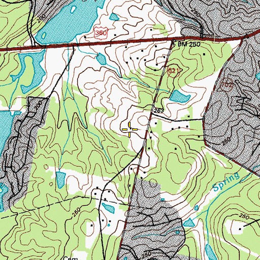 Topographic Map of Manchester Volunteer Rescue Squad Station 2, VA