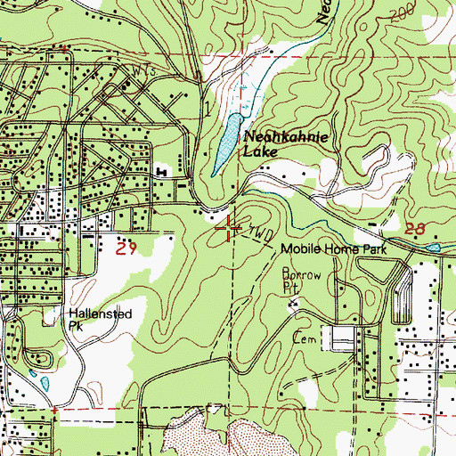 Topographic Map of Manzanita Water Treatment Plant, OR
