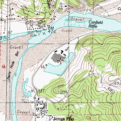 Topographic Map of Gold Beach Water Treatment Plant, OR
