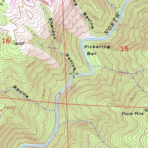 Topographic Map of Sheldon Ravine, CA
