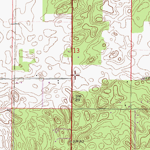 Topographic Map of Gilchrist County Emergency Medical Services Medic 1, FL