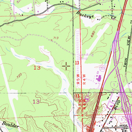Topographic Map of American Medical Response Station 4, CA