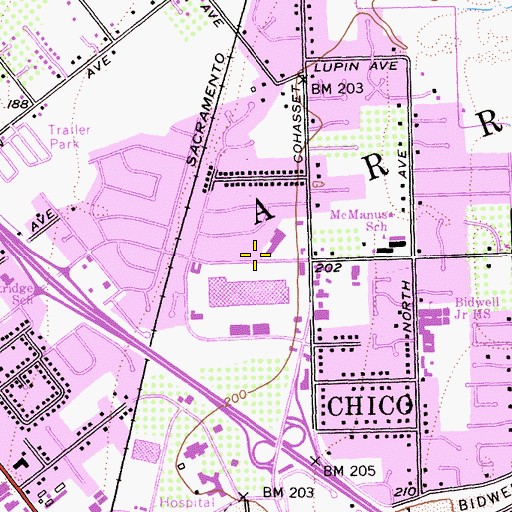 Topographic Map of First Responder Emergency Medical Services Station 31, CA