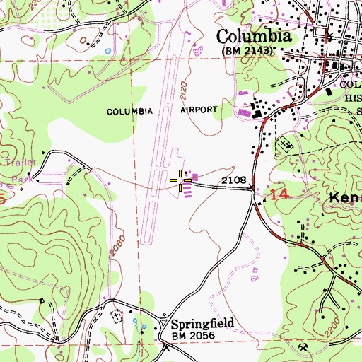 Topographic Map of PHI Air Medical, CA