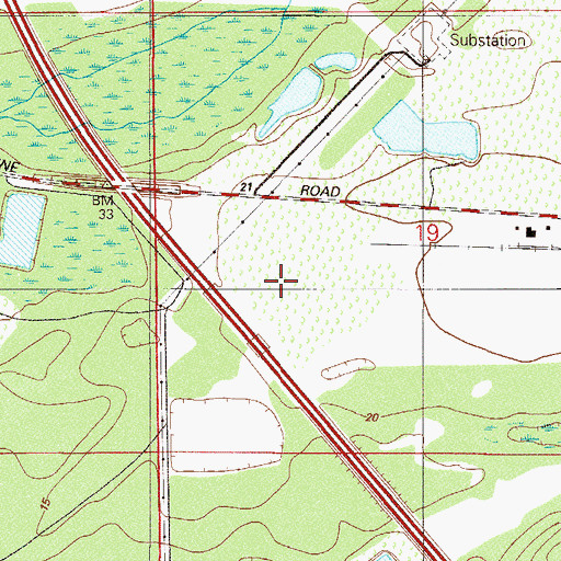 Topographic Map of Baptist Medical Center South, FL