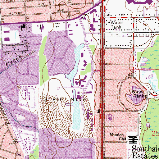 Topographic Map of Lakeview Health System, FL