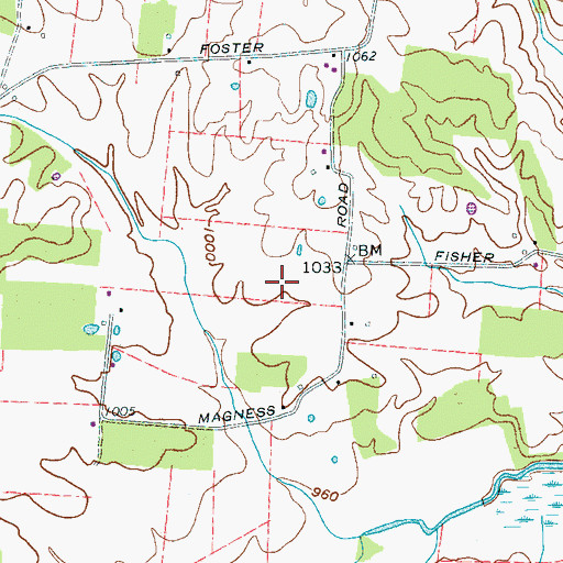 Topographic Map of Circle J Tree Farm, TN