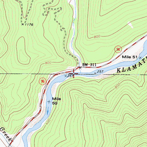 Topographic Map of Slate Creek, CA