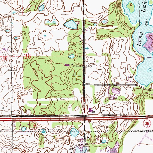 Topographic Map of Aamodt's Apple Farm, MN