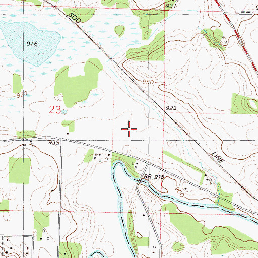 Topographic Map of Apple Jack Orchards, MN