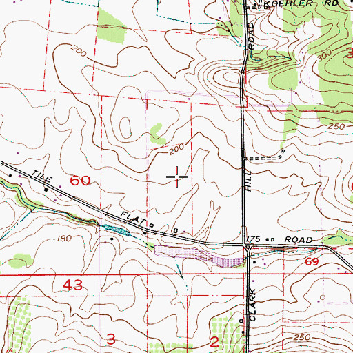 Topographic Map of Columbia Empire Farms, OR