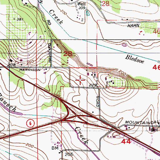 Topographic Map of Harrison Road Farm, OR