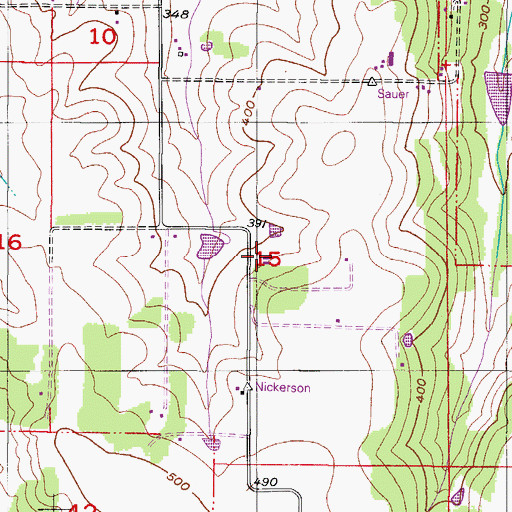 Topographic Map of Blooming Dales Pony Farm, OR