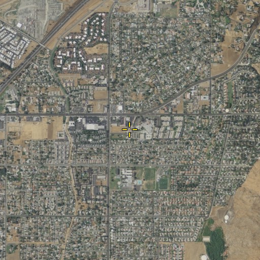 Aerial/Satellite Image of San Bernardino County Fire Department Station 23 Grand Terrace, CA