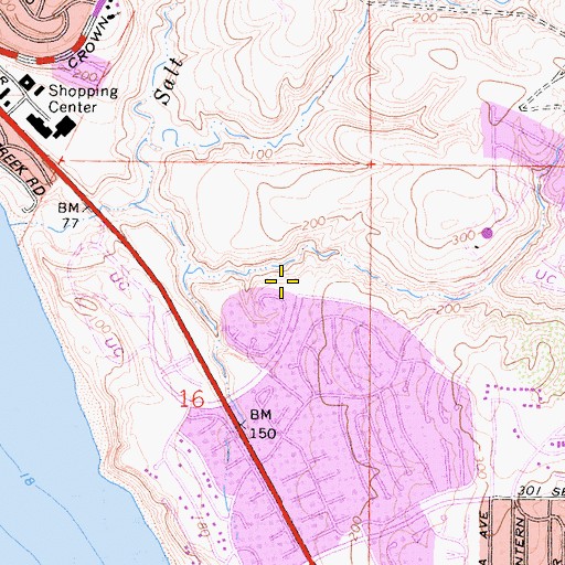 Topographic Map of Orange County Fire Authority Station 30, CA