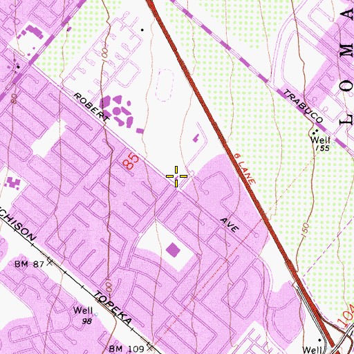 Topographic Map of Orange County Fire Authority Station 26, CA