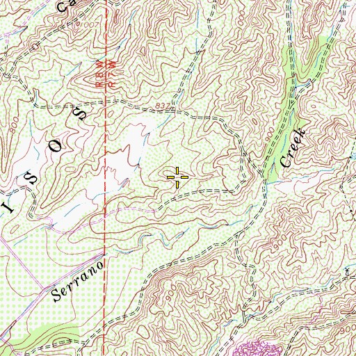 Topographic Map of Orange County Fire Authority Station 54, CA