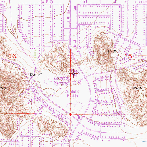 Topographic Map of Los Angeles County Fire Department Station 114, CA