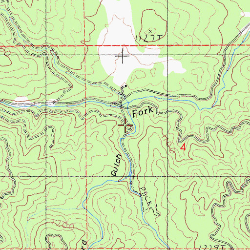 Topographic Map of Bogard Gulch, CA