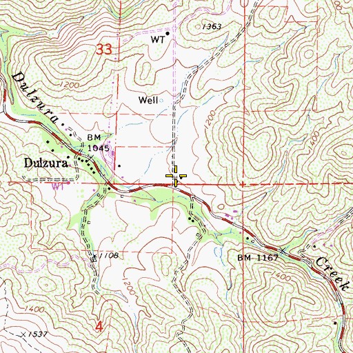 Topographic Map of California Department of Forestry and Fire Protection Station 30 Dulzura, CA