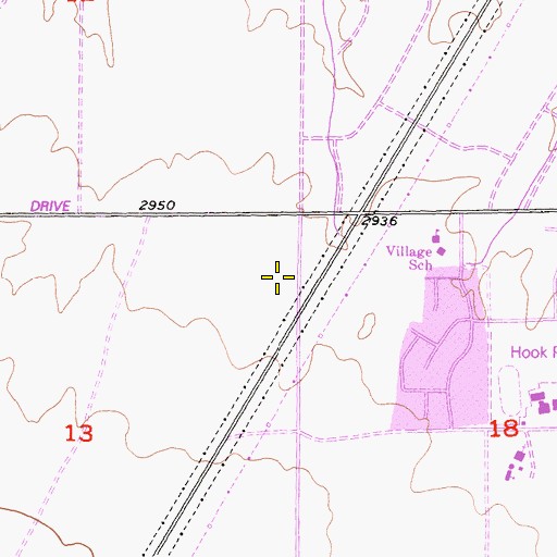 Topographic Map of San Bernardino County Fire and Rescue Station 312 Victorville, CA