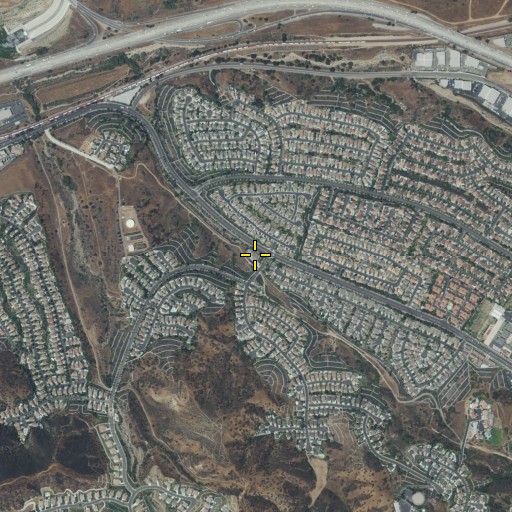 Aerial/Satellite Image of Corona Fire Department Station 5, CA
