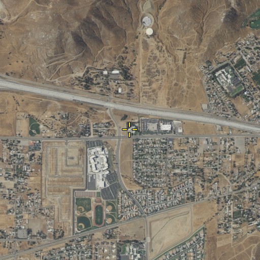 Aerial/Satellite Image of Riverside County Fire Department Station 18 West Riverside, CA