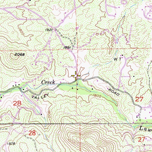 Topographic Map of California Department of Forestry and Fire Protection Station 33 - Lawson Valley, CA