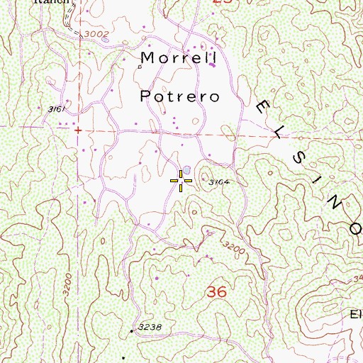 Topographic Map of Riverside County Fire Department Station 74 Rancho Capistrano, CA