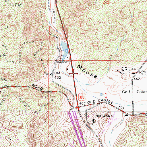 Topographic Map of CAL FIRE Deer Springs Fire Station 1, CA