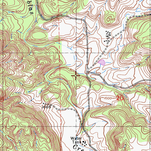 Topographic Map of California Department of Forestry and Fire Protection Station 35 Las Tablas, CA